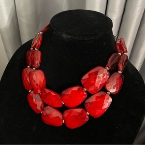 Red Statement Necklace